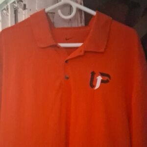 Nike Men's Vibrant Orange Polo Shirt